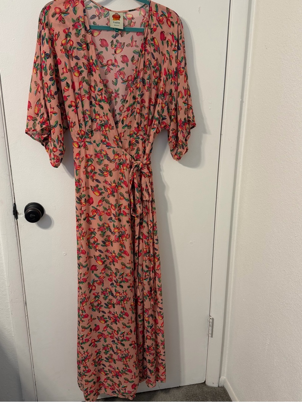 FARM Rio Fruit and Floral Wrap Maxi Dress | Anthropologie - Picture 5 of 6